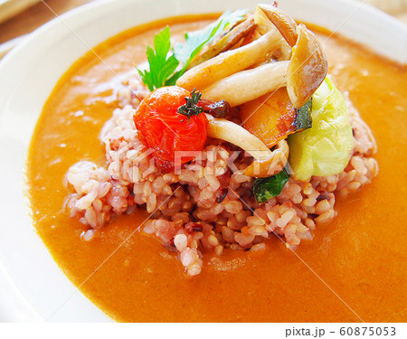雑穀米の野菜カレーライス