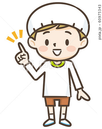 給食 配膳のイラスト素材