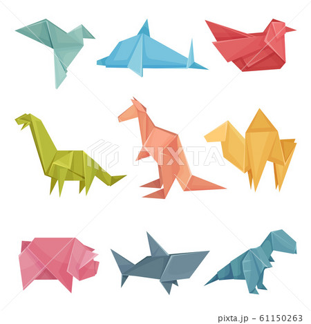動物 おりがみ 折り紙 折紙のイラスト素材