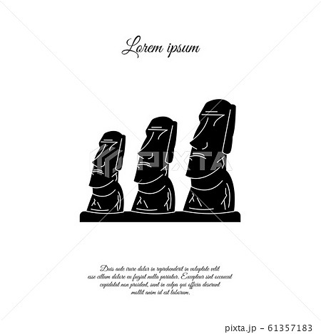 Moai Simple vector icon. Modern, simple flat vector illustration