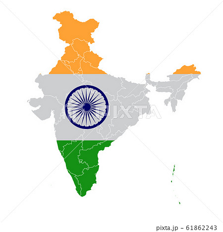 インド 国旗のイラスト素材集 ピクスタ