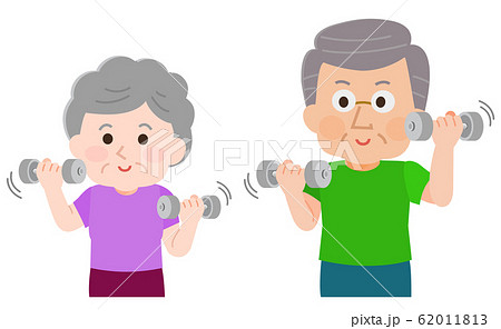 ダンベルのイラスト素材