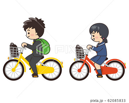 乗る 子供 自転車 人物のイラスト素材