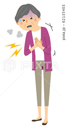胸痛のイラスト素材