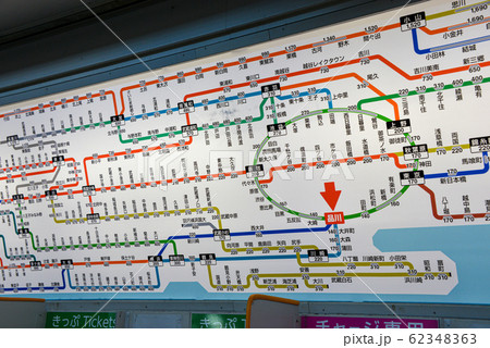 近距離きっぷ運賃表の写真素材 - PIXTA