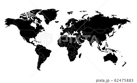 アメリカ 地図 白地図 ベクターのイラスト素材