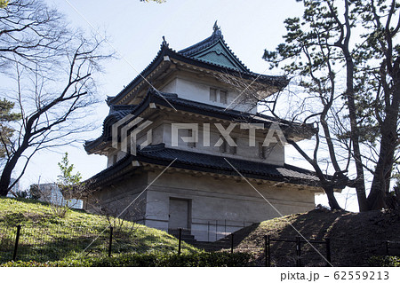 江戸城 富士見櫓 現存櫓 三重櫓の写真素材