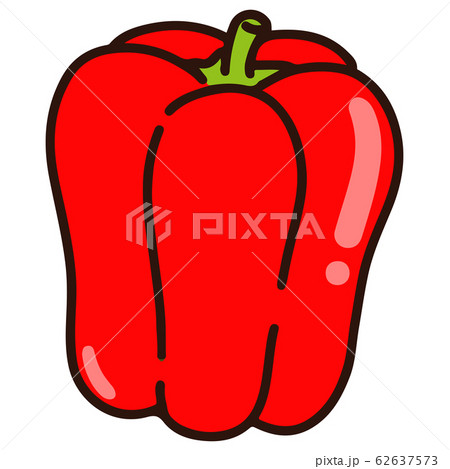 ピーマン 夏野菜 挿し絵 ぴーまんの写真素材