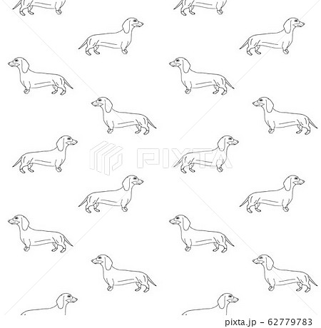 黒い犬のキャラクターの写真素材