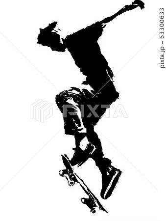 スケボー スケートボード のイラスト素材集 ピクスタ