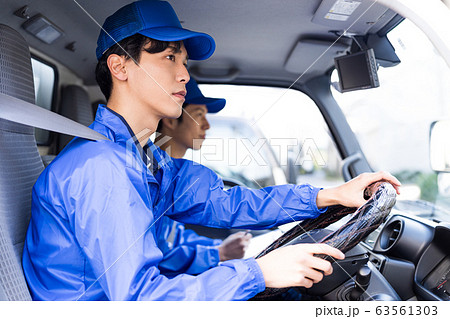 トラックドライバーの写真素材