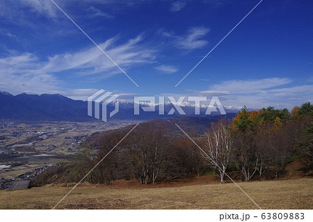 長峰山展望台の写真素材