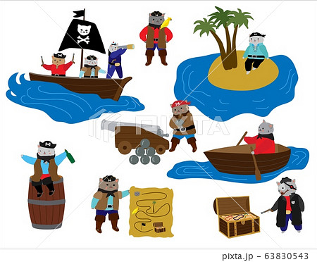 海賊 服装 コスチューム キュートのイラスト素材