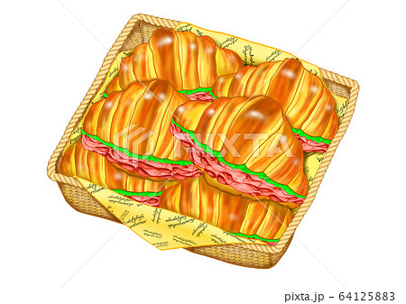 パンかごのイラスト素材