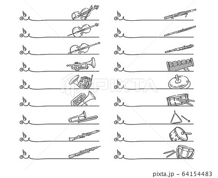 クラリネットのイラスト素材集 ピクスタ