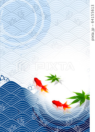 素材 魚 金魚 壁紙のイラスト素材