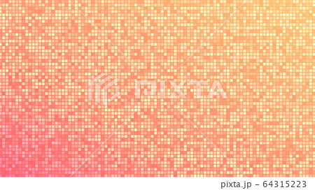グラフィック ます目 モザイク マルチカラーのイラスト素材