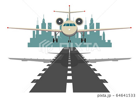 滑走路のイラスト素材