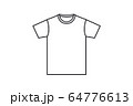 白tシャツの表と裏のイラストのイラスト素材