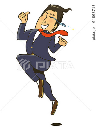 泣き笑いのイラスト素材