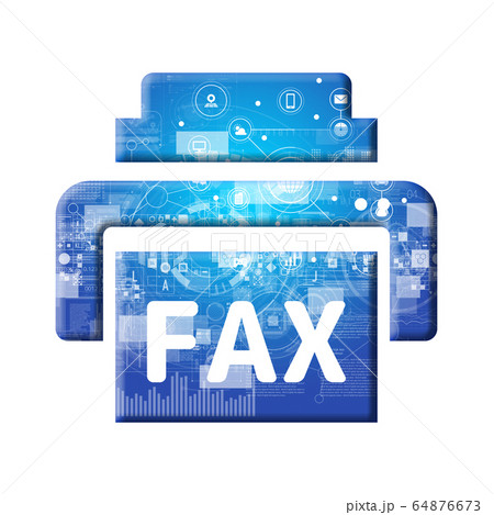 Fax ピクトグラム ファックス マークのイラスト素材