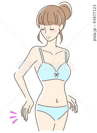 おしり 女の子の写真素材