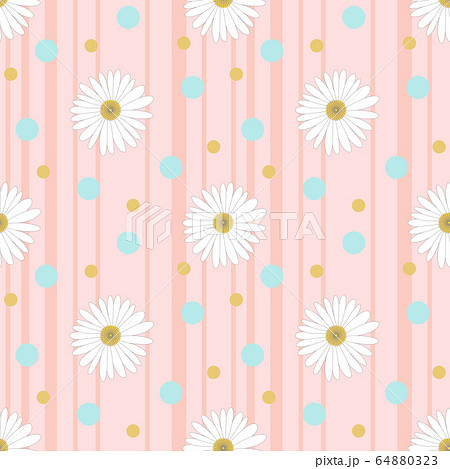 花柄 壁紙 デイジー柄 ピンク 可愛い花 花 イラスト花 お花のイラスト素材
