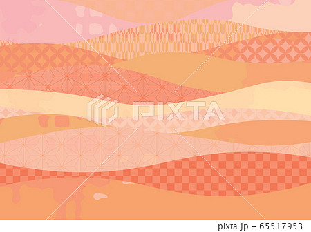 波模様のイラスト素材