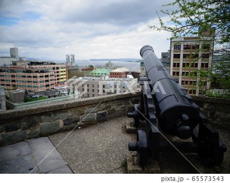 大砲 砲台 要塞 中世の写真素材