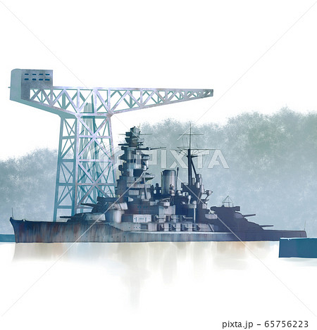 船 軍艦 戦艦 長門のイラスト素材 - PIXTA