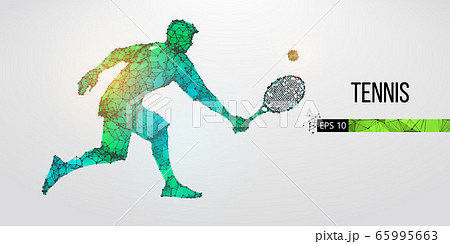 人物 男性 スポーツ テニスのイラスト素材