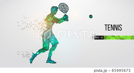 人物 男性 スポーツ テニスのイラスト素材