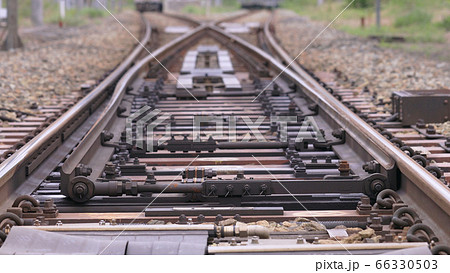 線路 ポイント切り替え 鉄道 ポイントの写真素材 - PIXTA