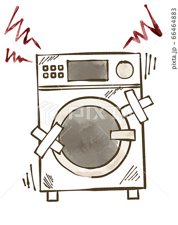 洗濯乾燥機のイラスト素材