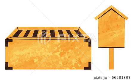 賽銭箱のイラスト素材