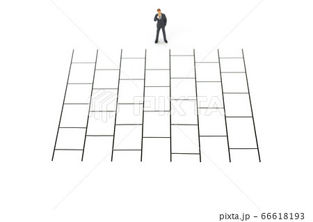 あみだくじの写真素材