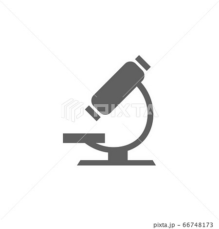 顕微鏡 クリップアート 1台 簡単のイラスト素材