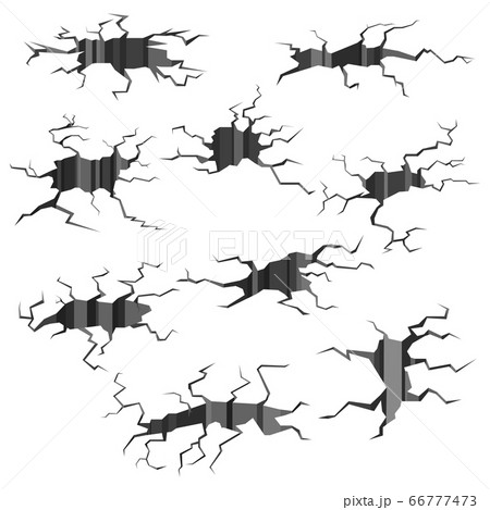 亀裂のイラスト素材 Pixta