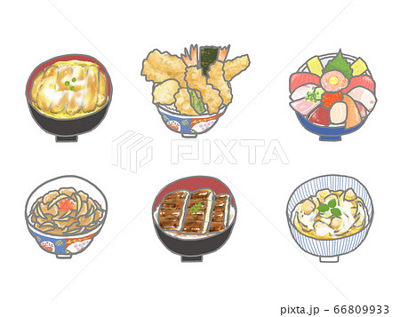 牛丼のイラスト素材集 ピクスタ