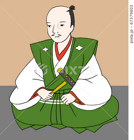 織田信長 信長 肖像画 人物のイラスト素材