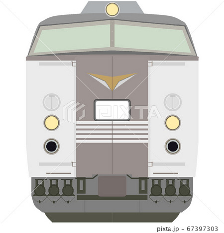 電車 正面 列車のイラスト素材