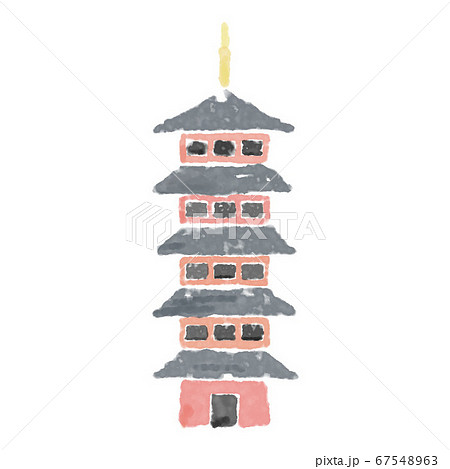 京都奈良のイラスト素材