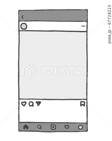 インスタグラムのイラスト素材