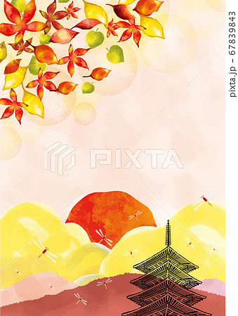 赤とんぼのイラスト素材 Pixta