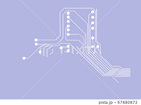 電子回路基板のイラスト素材