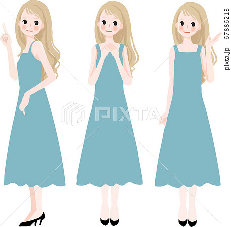 ノースリーブのイラスト素材