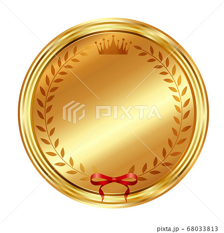 王冠　リボン　金　アイコン