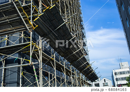 張出し足場の写真素材