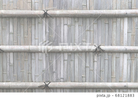 竹壁 壁 和風 仕切りの写真素材