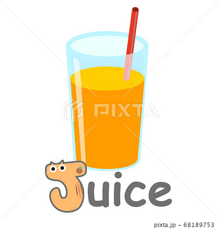 アルファベットカードjのイラスト素材